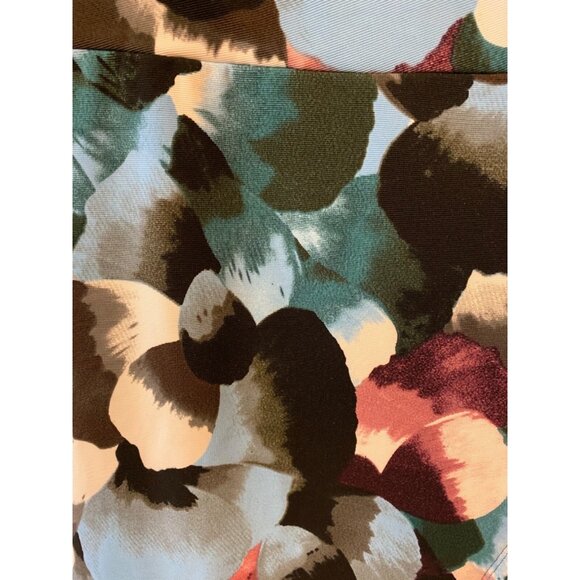 ILE New York Dress 16 Blue Plum Black White Stretch Sleeveless Washable Summer - Picture 4 of 7